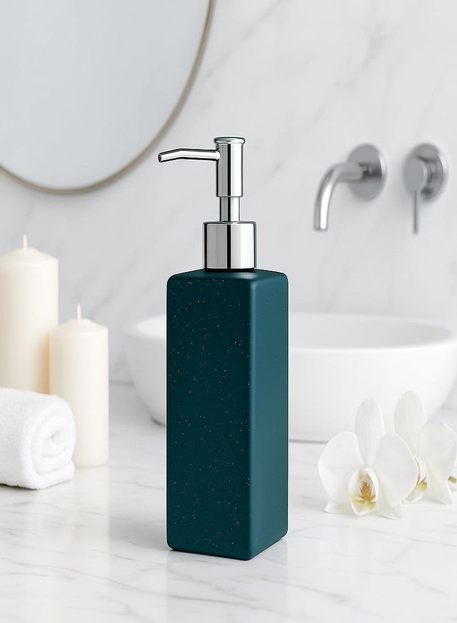 Whizzo® Space Design Durable Handwash Bottle for Wash Basin | Soap Dispenser for Kitchen | Shampoo Dispenser for Bathroom | Handwash Soap Dispenser Pump | Bathroom Accessories (420ML, Green, 087) - Image 2